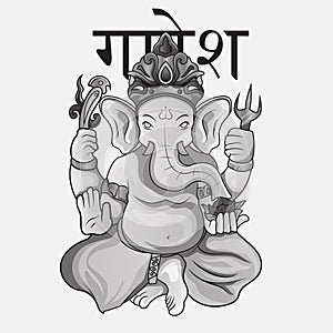 Lord Ganapati for Happy Ganesh Chaturthi festival religious Indian God famous for festival Ganesh Chaturthi