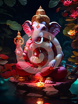 Lord Ganesh is worshiped first before starting anything new. Lord Ganesha clears the obstacles .