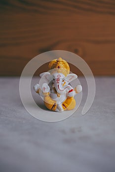 Lord Ganesha. Hindu god. Religion concept. Oriental beliefs.