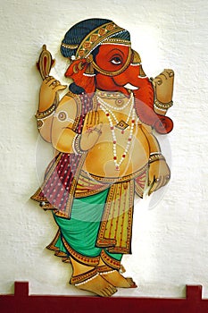 Lord Ganesha Wall painting,city palace, udaipur