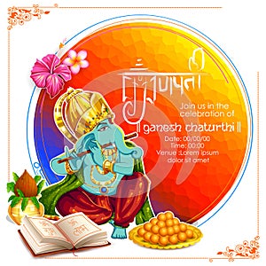 Lord Ganpati background for Ganesh Chaturthi photo