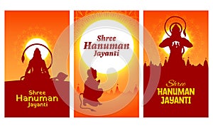 Lord Hanuman for Hanuman Jayanti Janmotsav celebration background for religious holiday of India