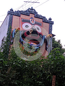 Lord jagannath unique design at temple