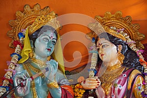 Lord Krishan and Radha indian gods