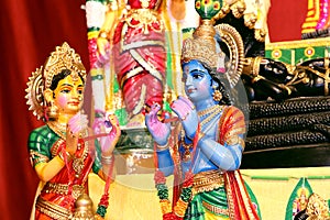 Lord Krishna with his consort