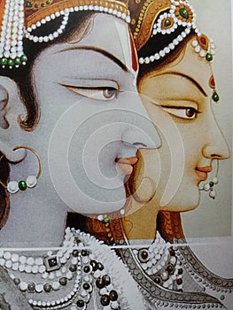 Lord Krishna and Maa Radha photo