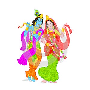 Lord Krishna and Radha