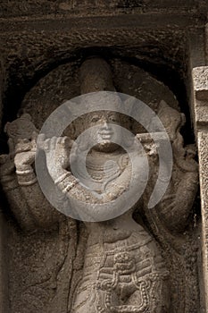 Lord Krishna Statue on Srirangam Temple photo