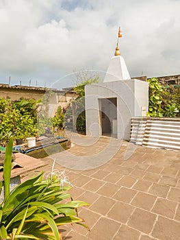 Lord Krishna Temple Made With White Marble Located Inside Worli Fort