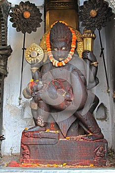Lord Narasimha killing Hiranyakashipu