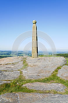 Lord Nelsons monument high on Birchen Edge