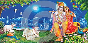 Lord Radha Krishna Beautiful wallpaper with background