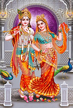 Lord Radha Krishna Beautiful wallpaper with background