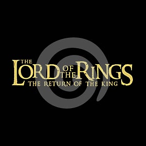 Lord of the rings symbol logo vector new