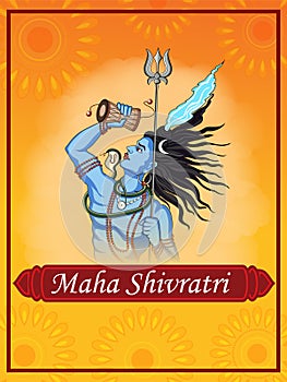 Lord Shiva on holy ocassion of Maha Shivratri, Hindu festival of India