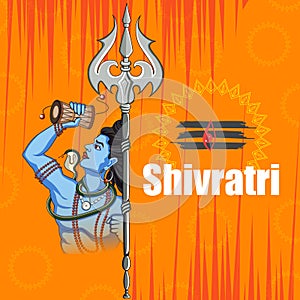 Lord Shiva on holy ocassion of Maha Shivratri, Hindu festival of India