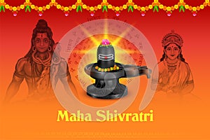 Lord Shiva, Indian God of Hindu for Maha Shivratri festival of India