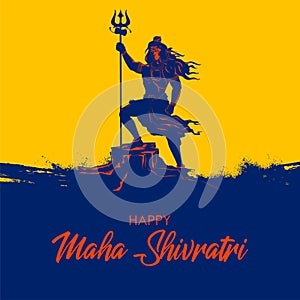 Lord Shiva, Indian God of Hindu for Maha Shivratri festival of India