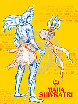 Lord Shiva, Indian God of Hindu for Shivratri