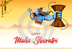 Lord Shiva Linga, Indian God of Hindu for Maha Shivratri festival of India