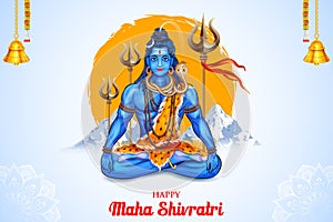 Lord Shiva Linga, Indian God of Hindu for Maha Shivratri festival of India