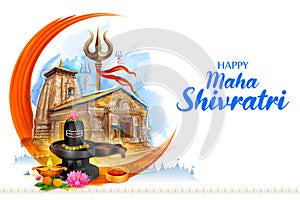 Lord Shiva Linga, Indian God of Hindu for Maha Shivratri festival of India