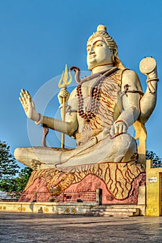 Lord Shiva statue , Dwarka, Gujrat, India.