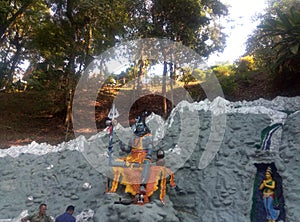 Lord Shiva Status at Agnigar Hill Tezpur, Assam India