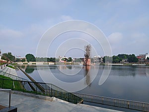 Lord Shiva in Sur Sagar lake of Vadodara