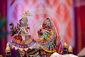 Lord shri Krishna and radha sculpture in Hinduism