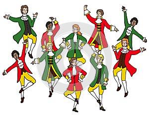 Ten lords a leaping ready to sing the 12 days of Christmas photo