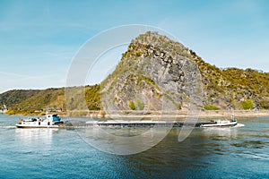 Loreley Rock in the Rhine Valley, Rheinland-Pfalz, Germany photo