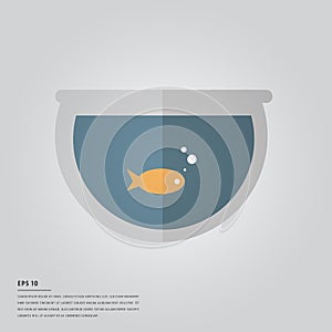 Lorem ipsum text with fish bowl