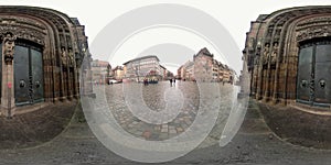 Lorenzkirche Nuremberg in Germany 360 degrees photo