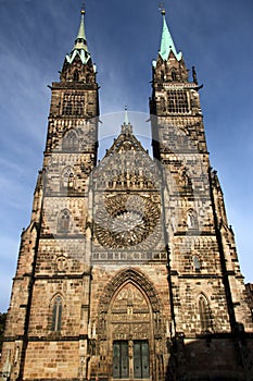 Lorenzkirche, or St. Lawrence church in Nuremberg, Germany