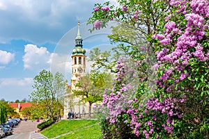 Loreta monastery in spring, Prague, Czech Republic