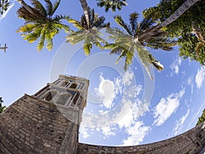 Loreto old mission on sunny day Baja California Sur Mexico