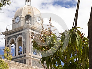 Loreto old mission on sunny day Baja California Sur Mexico