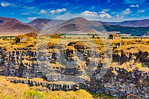 Lori Berd canyon panorama landscape Stepanavan Lorri Armenia landmark