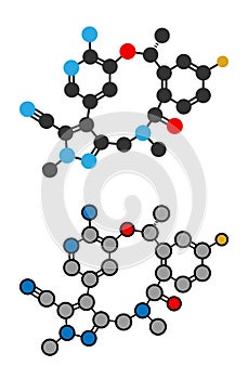 Lorlatinib cancer drug molecule