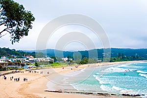 Lorne beach on Great Ocean Road, Victoria state, Australia