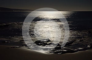 Lorne beach lit by the Moon - Lorne