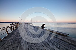 Lorne Pier at Sunset in Victoria Australia