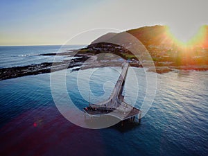 Lorne - Sunset | Aerial