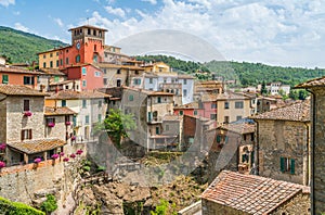 Loro Ciuffenna, village in the Province of Arezzo in the Italian region Tuscany. Central Italy. photo