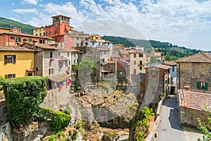 Loro Ciuffenna, village in the Province of Arezzo in the Italian region Tuscany. Central Italy. photo