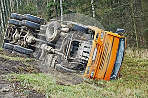 Lorry car crash accident