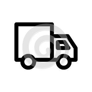 Lorry car icon. Vector