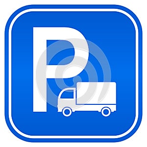 Lorry parking sign