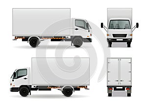 Lorry Realistic Advertising Mockup